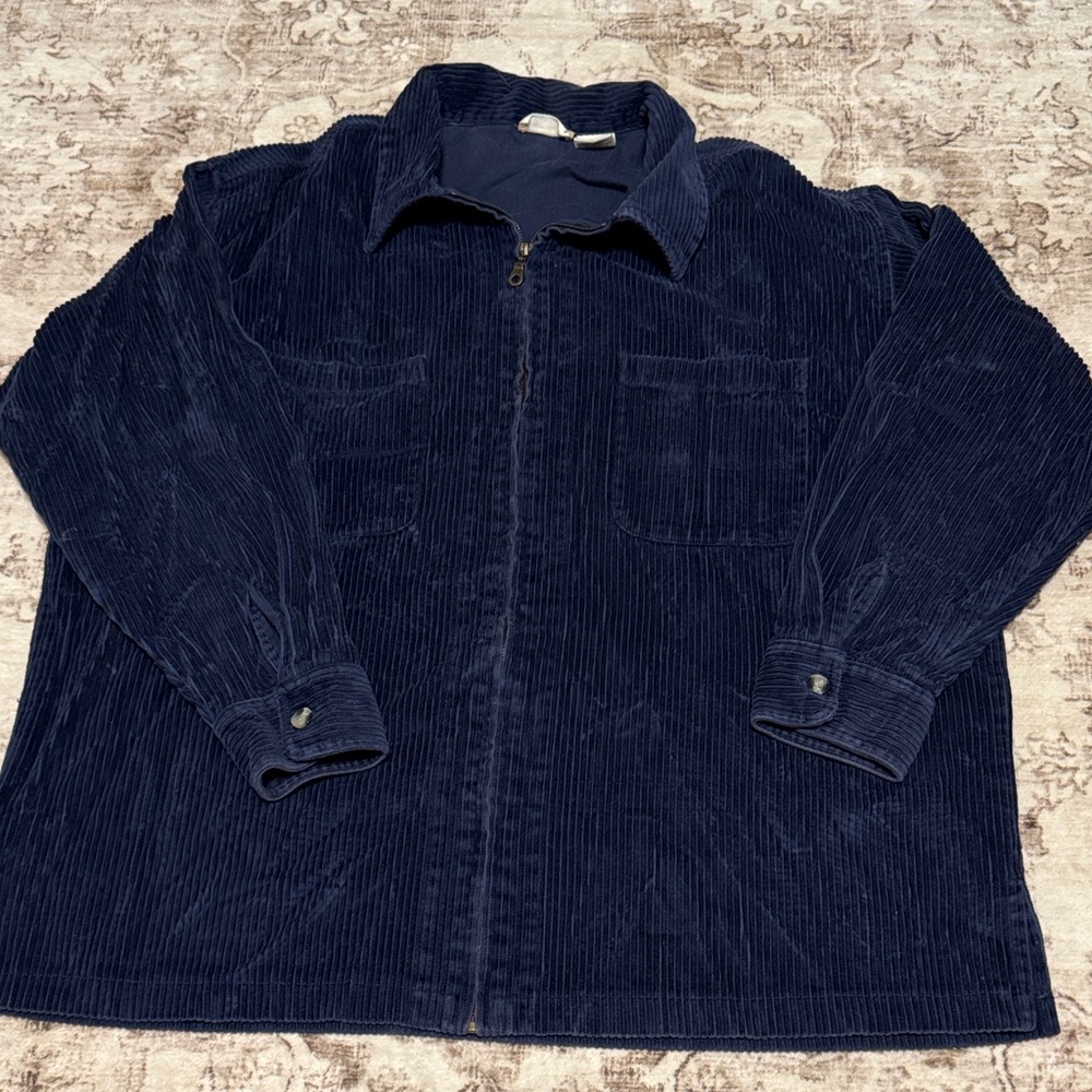 Navy Corduroy Chore Jacket